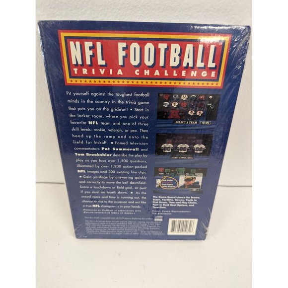 NFL Football Trivia Challenge Game Interactive Compact Disc Phillips CD-I CapDis - Picture 2 of 6